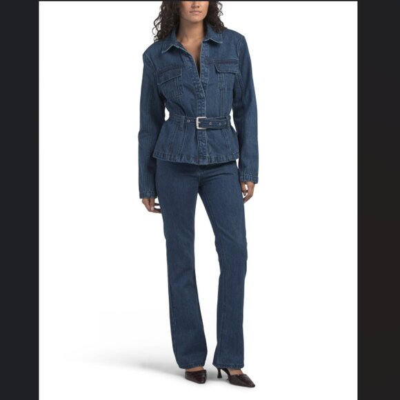 NEW  HOUSE OF HARLOW 1960 Rev Jacket And Jeans Collection Rev Denim Jacket 1125 - Picture 5 of 8